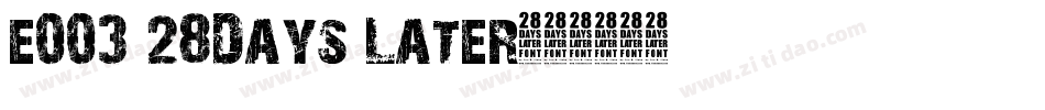 e003 28Days Later字体转换